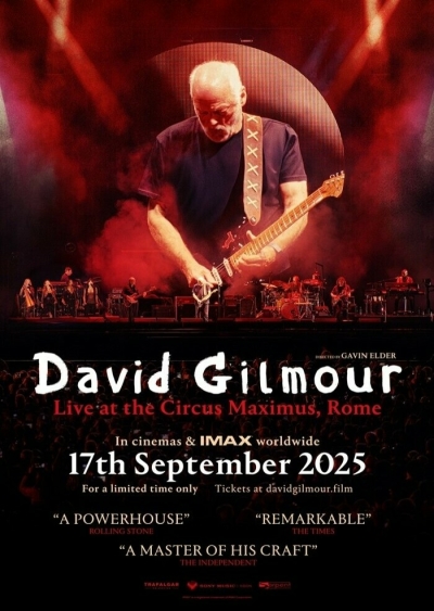 Filmplakat DAVID GILMOUR live at the Circus Maximus in Rom 