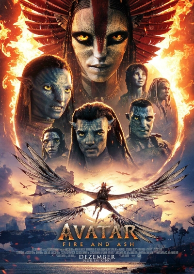 Filmplakat AVATAR: FIRE AND ASH in sensationellem 3D 