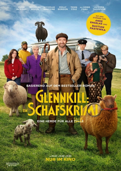 Filmplakat Hugh Jackmann in: GLENNKILL - EIN SCHAFSKRIMI 